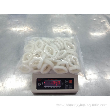 Frozen Todarodes Pacificus Squid Rings Chemical Treated
